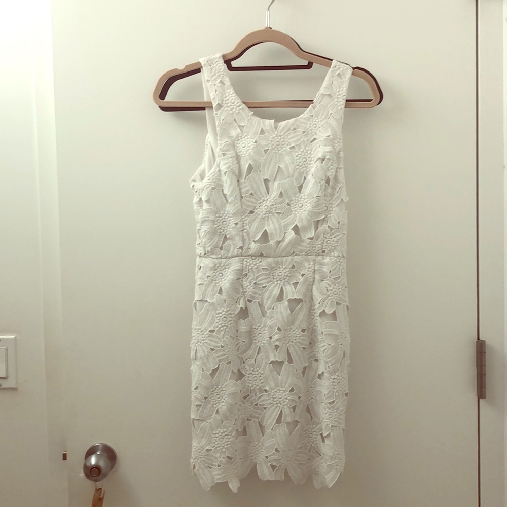 White lace dress